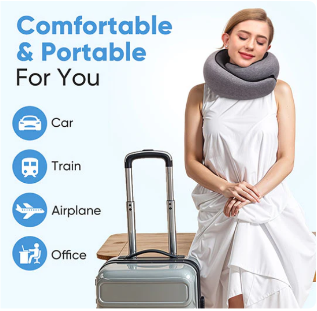 MyTravelEase™ Premium Neck Pillow - Grey